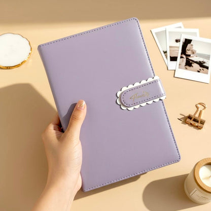 A5 | PU Leather Hardcover | Flower Candy Series Notebook with Scalloped Magnetic Closure