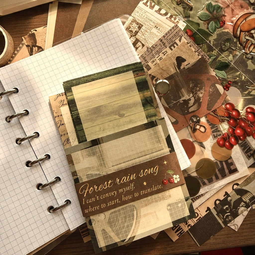 Woodland Forest Rain Song Journal Gift Set