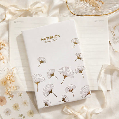 A5 | Faux Leather Hardcover| Ginkgo Leaf Series