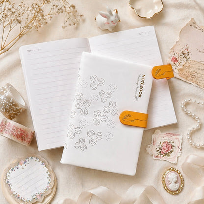 A5 | Faux Leather Hardcover | Golden Clover Series with Magnetic Closure