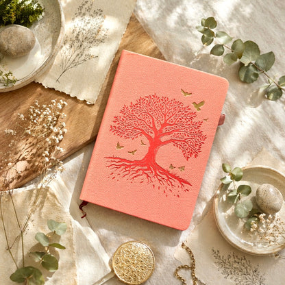 A5 | PU Leather Hardcover | Roots of Hope Series Notebook with Strap and Pen Loop