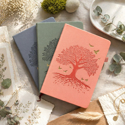 A5 | PU Leather Hardcover | Roots of Hope Series Notebook with Strap and Pen Loop