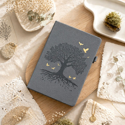 A5 | PU Leather Hardcover | Roots of Hope Series Notebook with Strap and Pen Loop