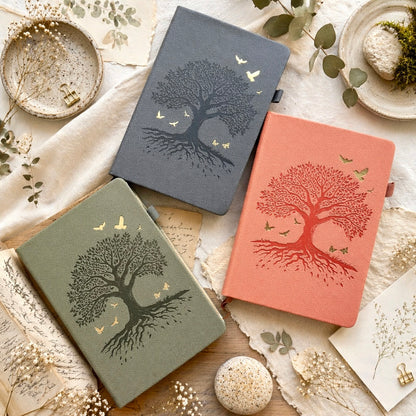 A5 | PU Leather Hardcover | Roots of Hope Series Notebook with Strap and Pen Loop