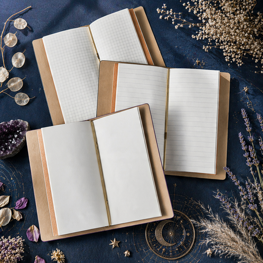 A6 | PU Leather Cover | Constellation Series Journal Notebook with Strap