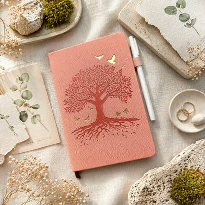 A5 | PU Leather Hardcover | Roots of Hope Series Notebook with Strap and Pen Loop
