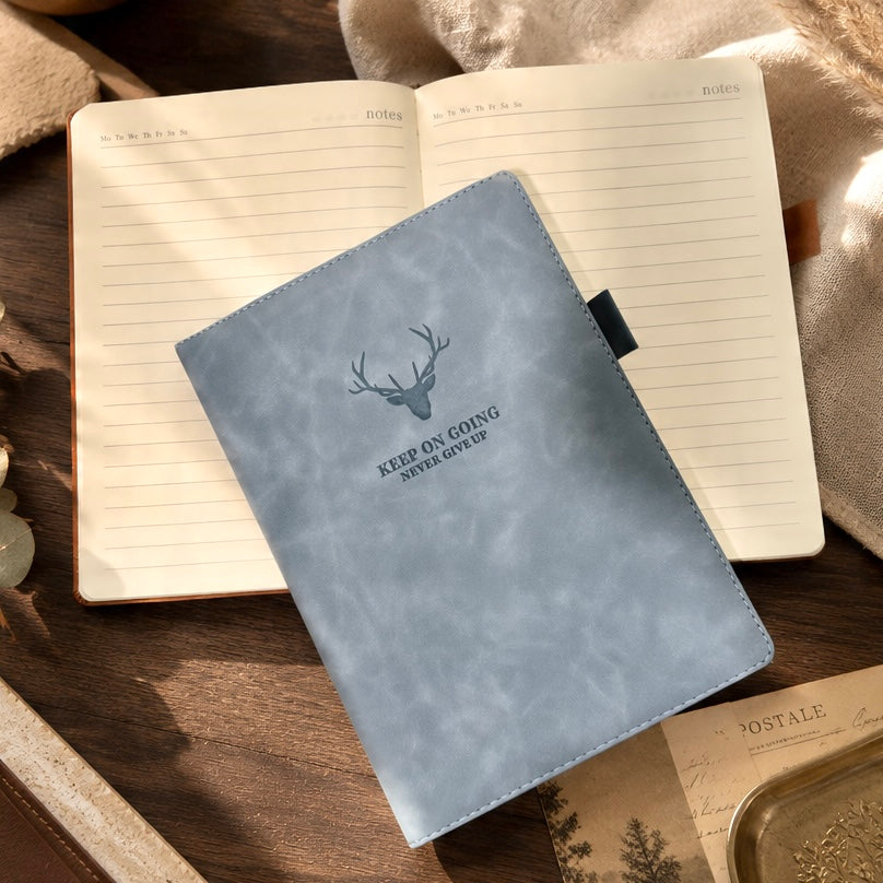A5 & B5 | Faux Leather Hardcover | Keep On Going Collection with Pen Loop