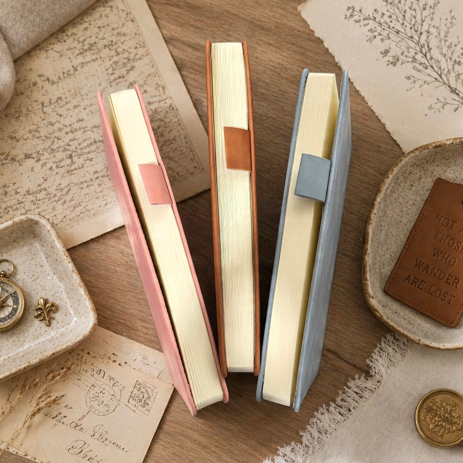 A5 & B5 | Faux Leather Hardcover | Keep On Going Collection with Pen Loop