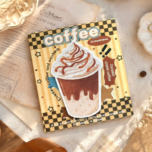 Cozy Café Latte Sticky Notes