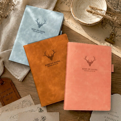 A5 & B5 | Faux Leather Hardcover | Keep On Going Collection with Pen Loop