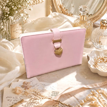 A5 | PU Leather Hardcover | Golden Heart Treasure Notebook