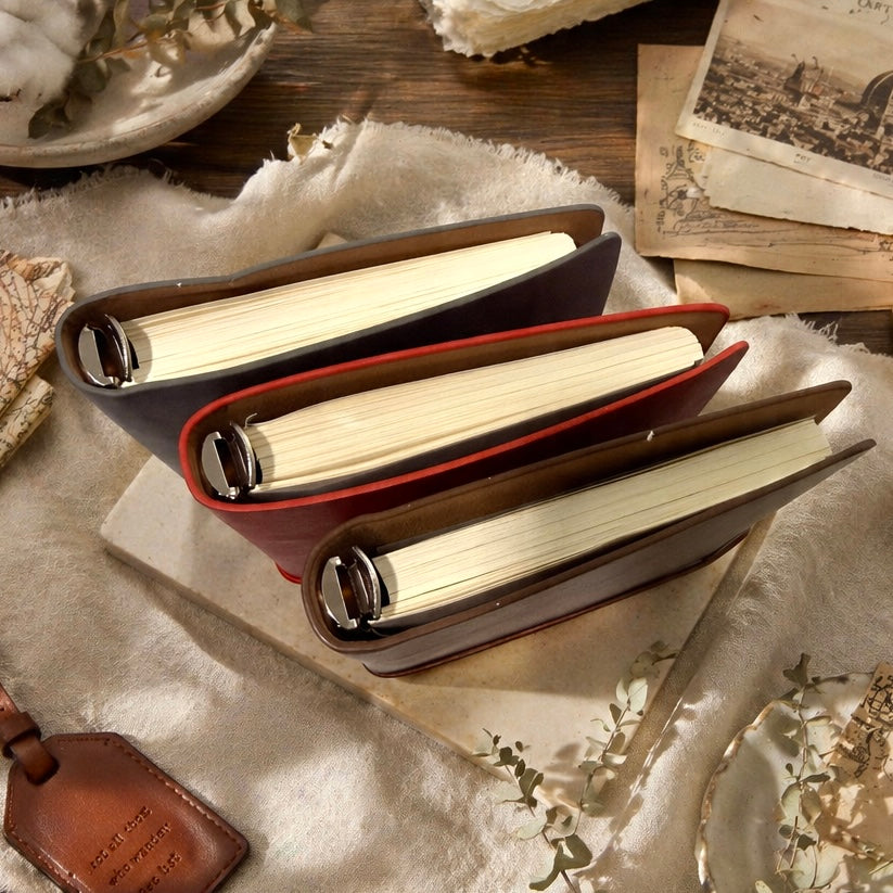 A6 | Soft PU Leather | Refillable Notebook - Deep Vintage Series with Elastic Strap