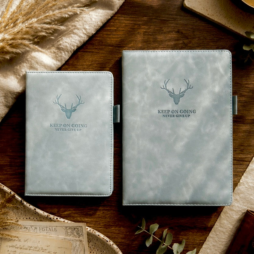 A5 & B5 | Faux Leather Hardcover | Keep On Going Collection with Pen Loop