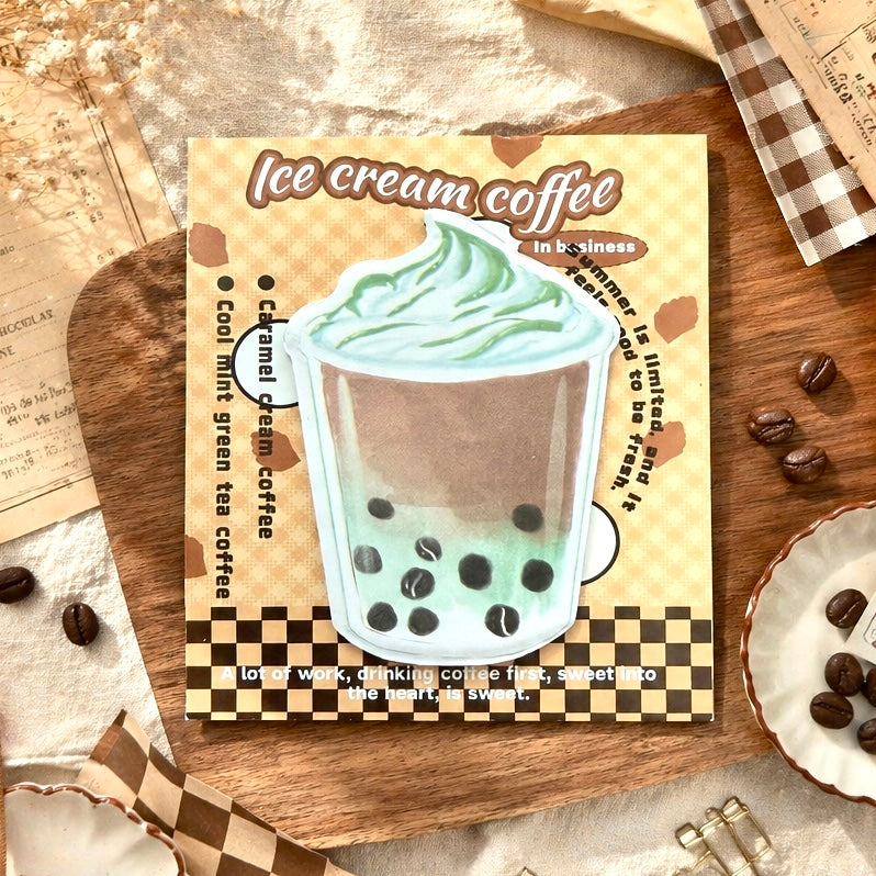 Cozy Café Latte Sticky Notes