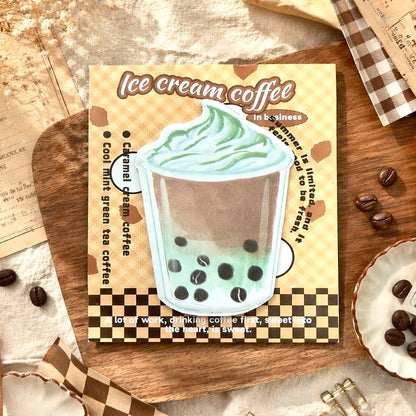 Cozy Café Latte Sticky Notes