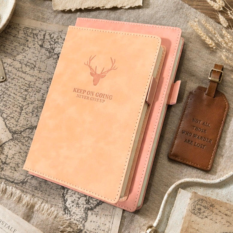 A5 & B5 | Faux Leather Hardcover | Keep On Going Collection with Pen Loop