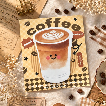 Cozy Café Latte Sticky Notes