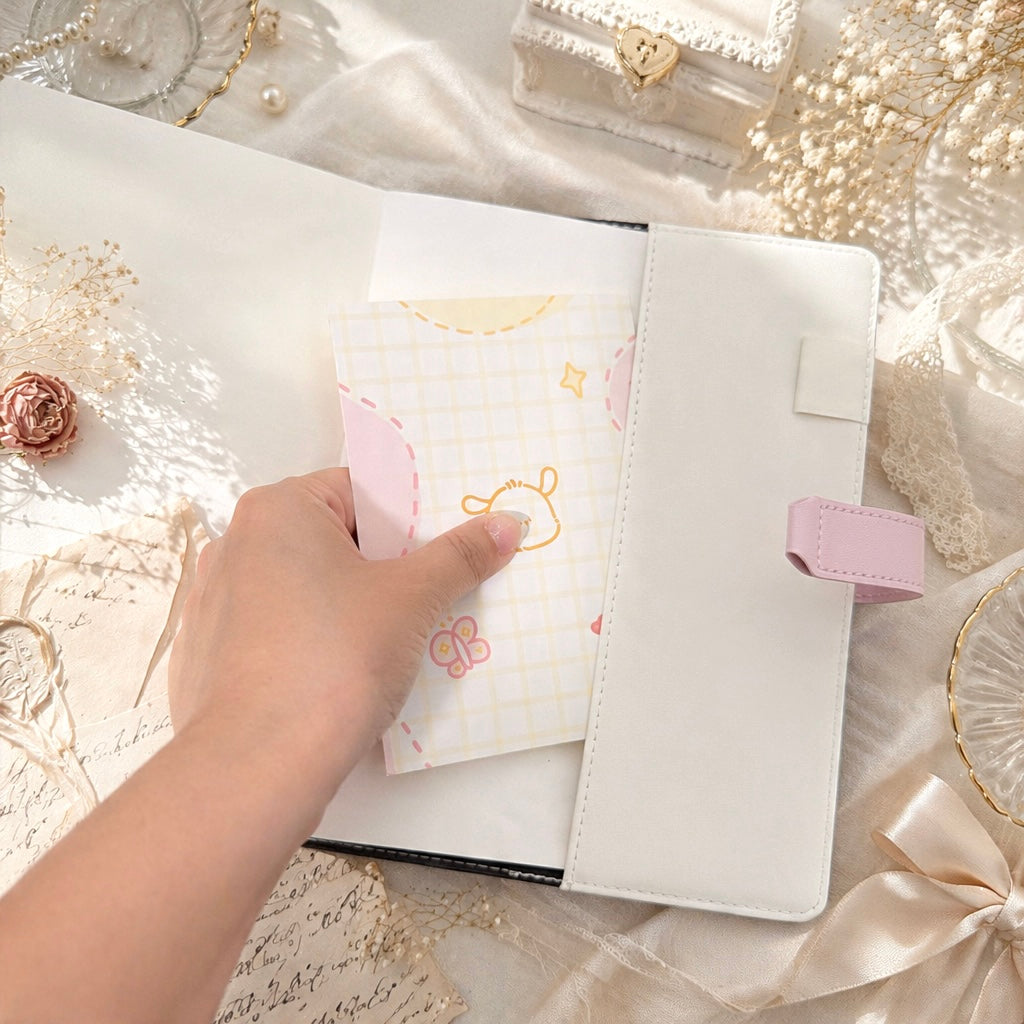 A5 | PU Leather Hardcover | Golden Heart Treasure Notebook