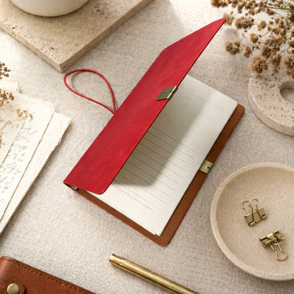 A6 | Soft PU Leather | Refillable Notebook - Deep Vintage Series with Elastic Strap