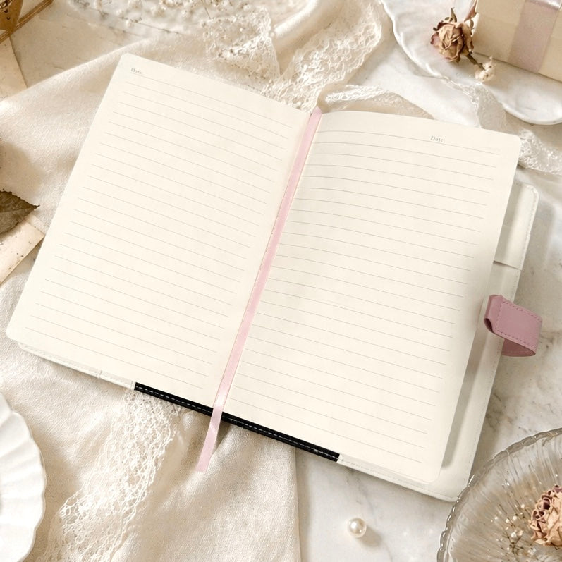 A5 | PU Leather Hardcover | Golden Heart Treasure Notebook