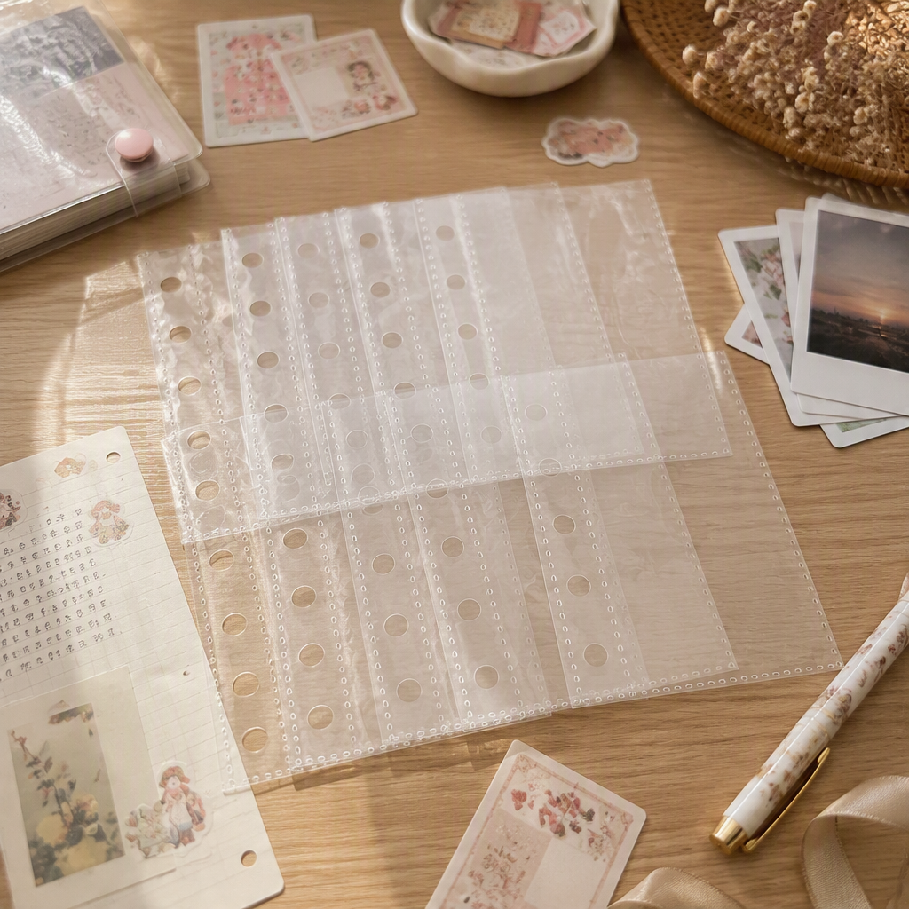 A5/M5 Transparent PP Refillable Card Binder Inserts | Photo Card Inserts