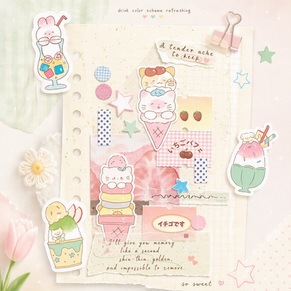 Sweet Tea Shop Sticky Notes Set | Index Tabs