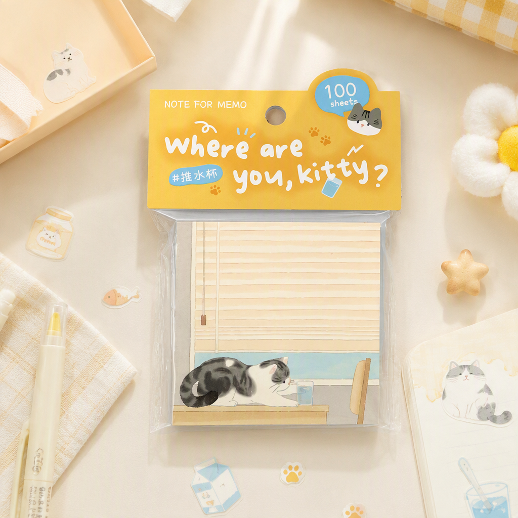 Memo Pads | Where Are You Kitty Cat Collection