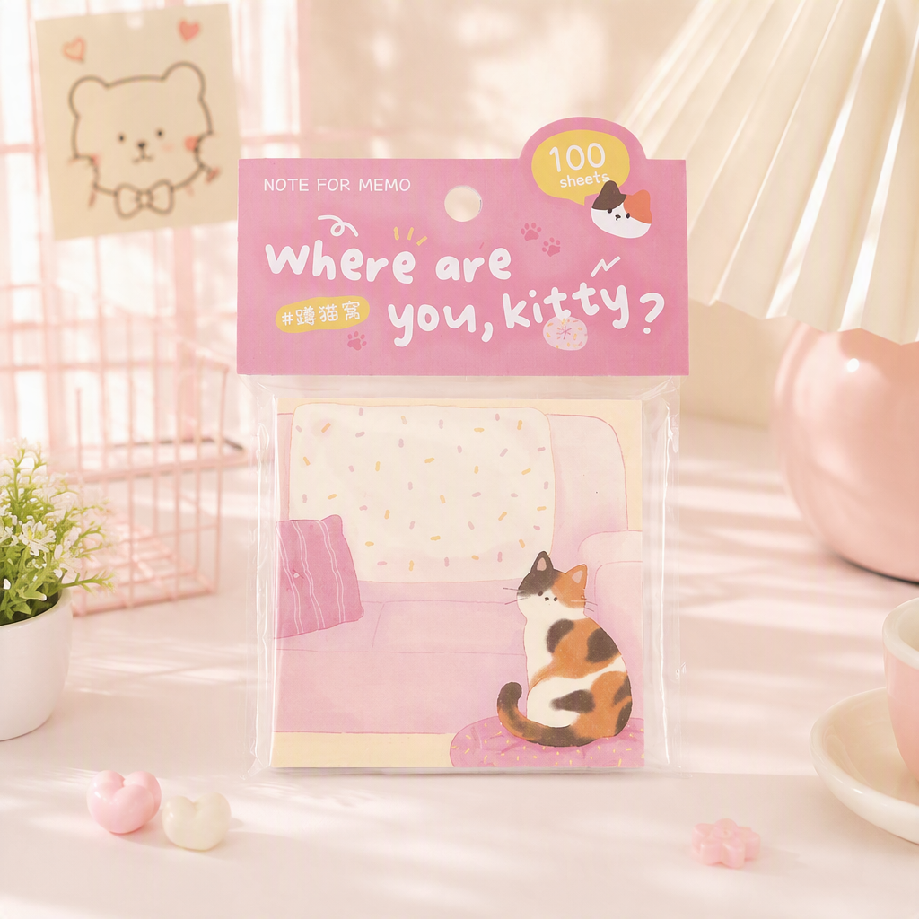 Memo Pads | Where Are You Kitty Cat Collection