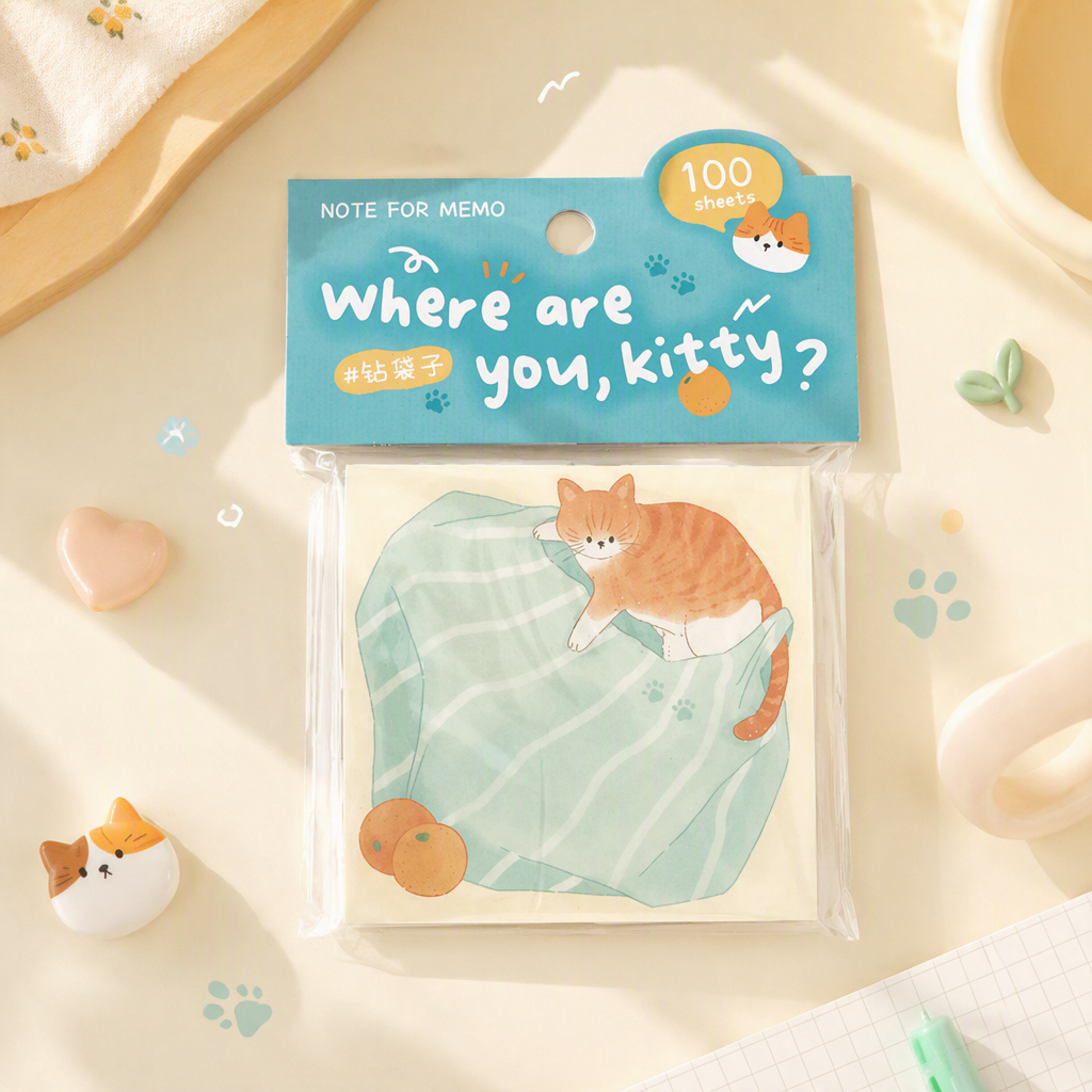 Memo Pads | Where Are You Kitty Cat Collection