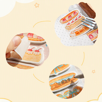 Cream Bakery Sticky Notes Set | Index Tabs