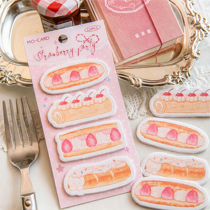 Cream Bakery Sticky Notes Set | Index Tabs