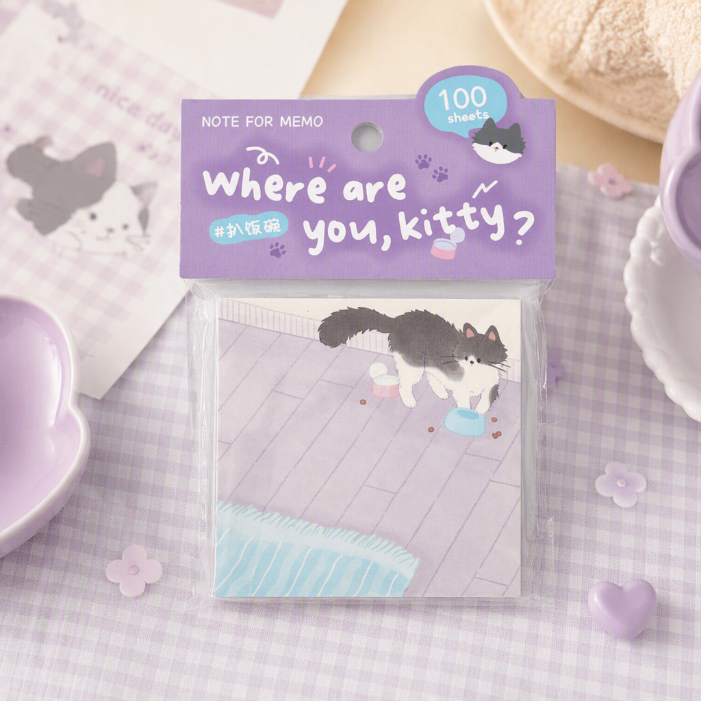 Memo Pads | Where Are You Kitty Cat Collection