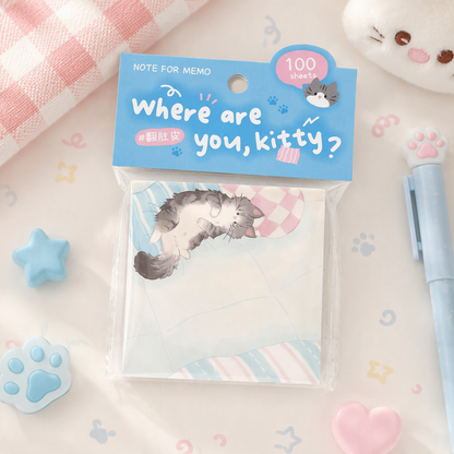Memo Pads | Where Are You Kitty Cat Collection