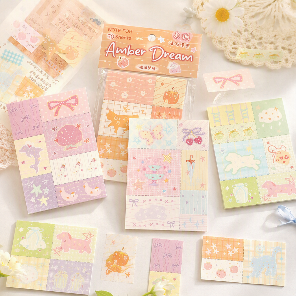 Memo Pads | Dreamy Town Patchwork Collection
