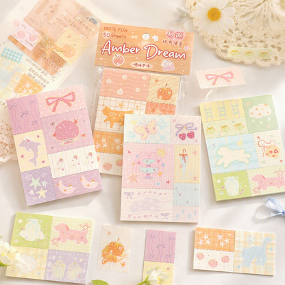 Memo Pads | Dreamy Town Patchwork Collection
