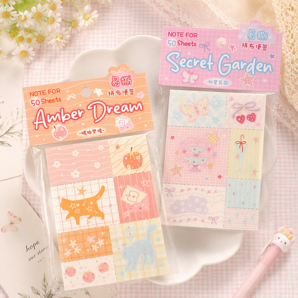 Memo Pads | Dreamy Town Patchwork Collection
