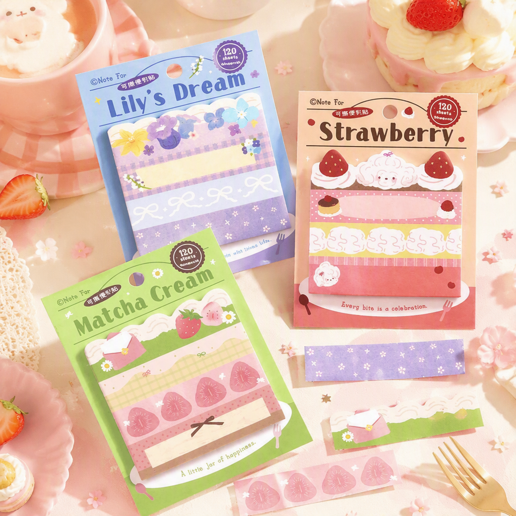 Wish Bakery Cake Slice Sticky Notes