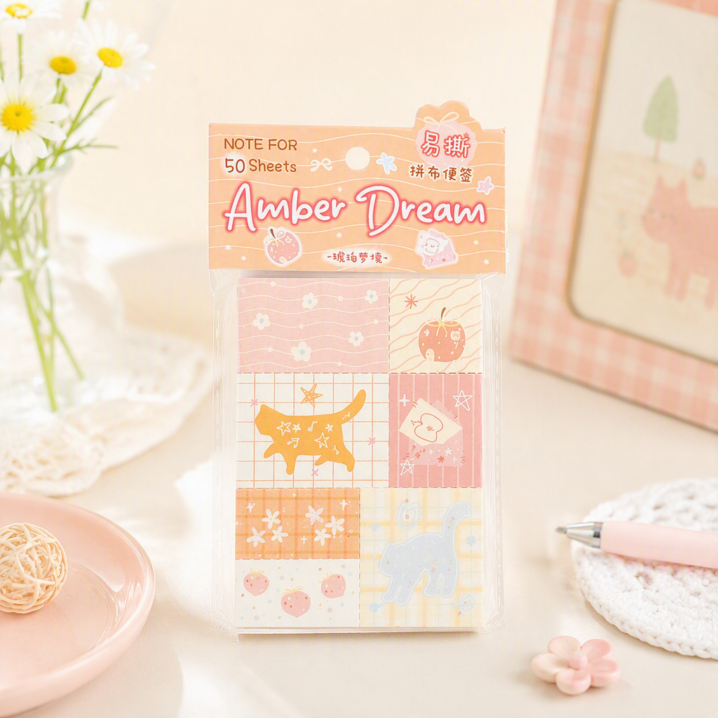 Memo Pads | Dreamy Town Patchwork Collection