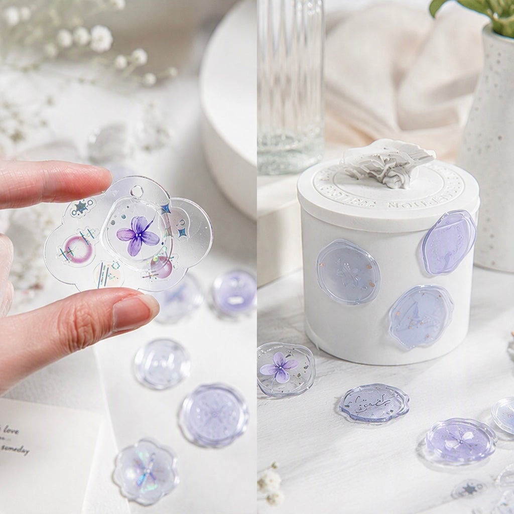 3D Glass-like Epoxy Stickers | Glazed Starlight Seal