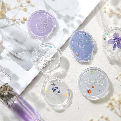 3D Glass-like Epoxy Stickers | Glazed Starlight Seal