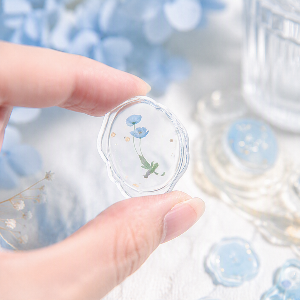 3D Glass-like Epoxy Stickers | Glazed Starlight Seal