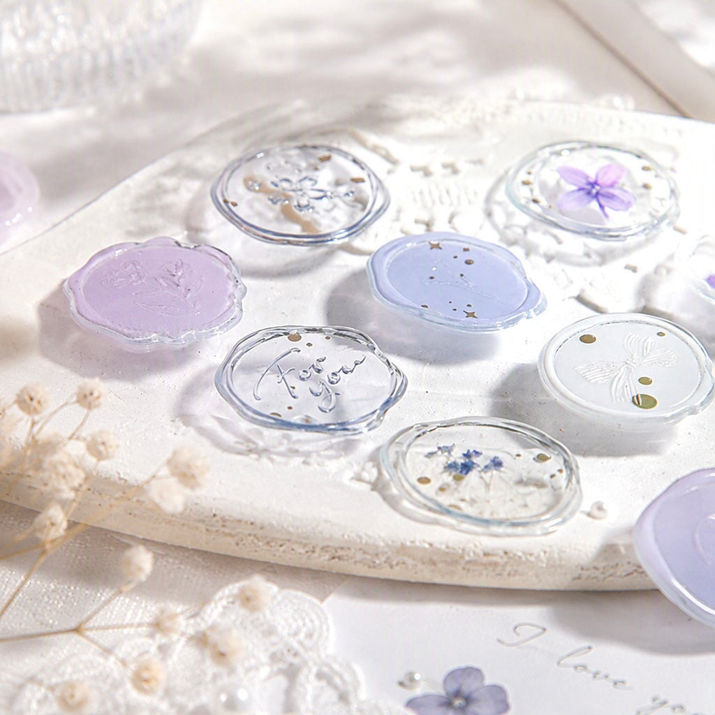 3D Glass-like Epoxy Stickers | Glazed Starlight Seal