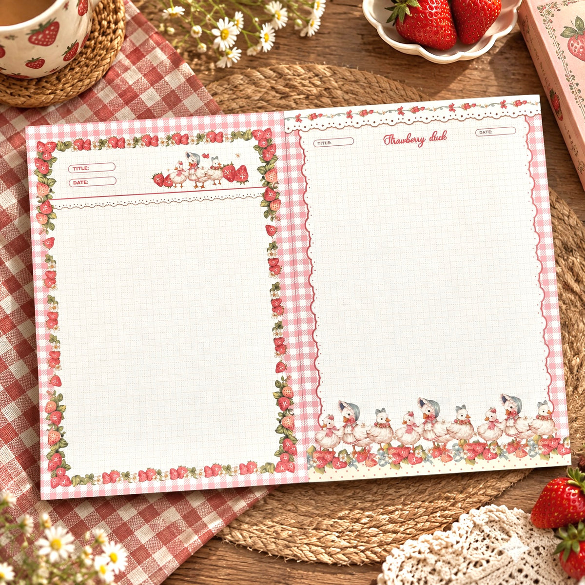 Duo Thick Notepads | Premium 120g Thick Paper | Kawaii Friends Collection | Extra Large-B5