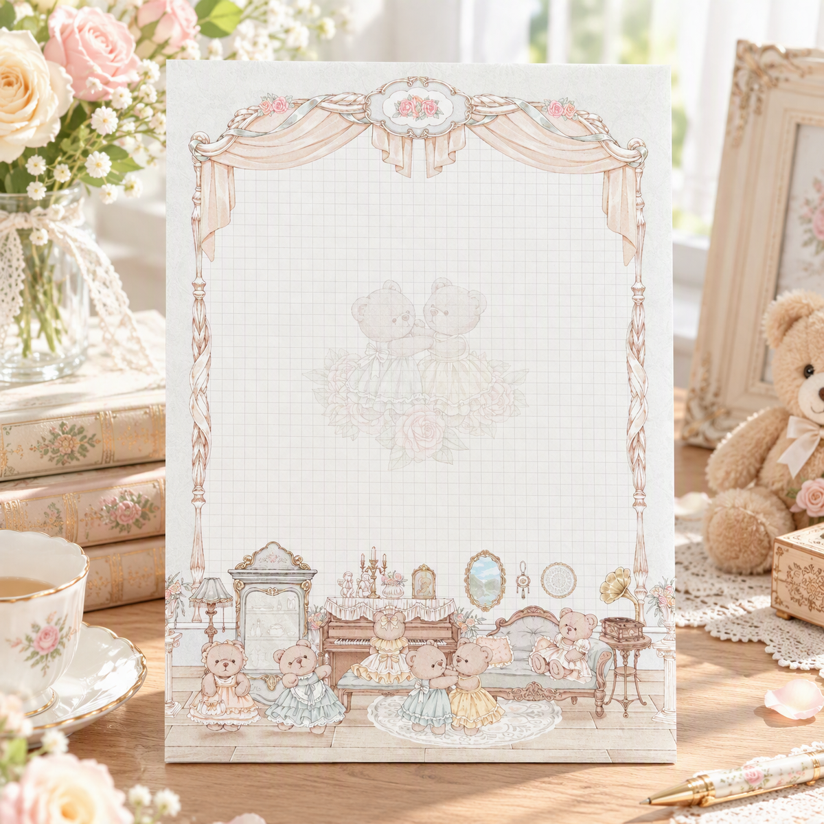Notepads | Premium 120g Thick Paper | Teddy Bear Ball | Extra Large-B5