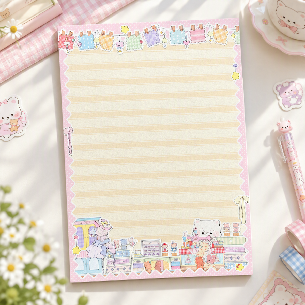 Notepad | Premium 120g Thick Paper | Kawaii Cat Collection | Extra Large-B5