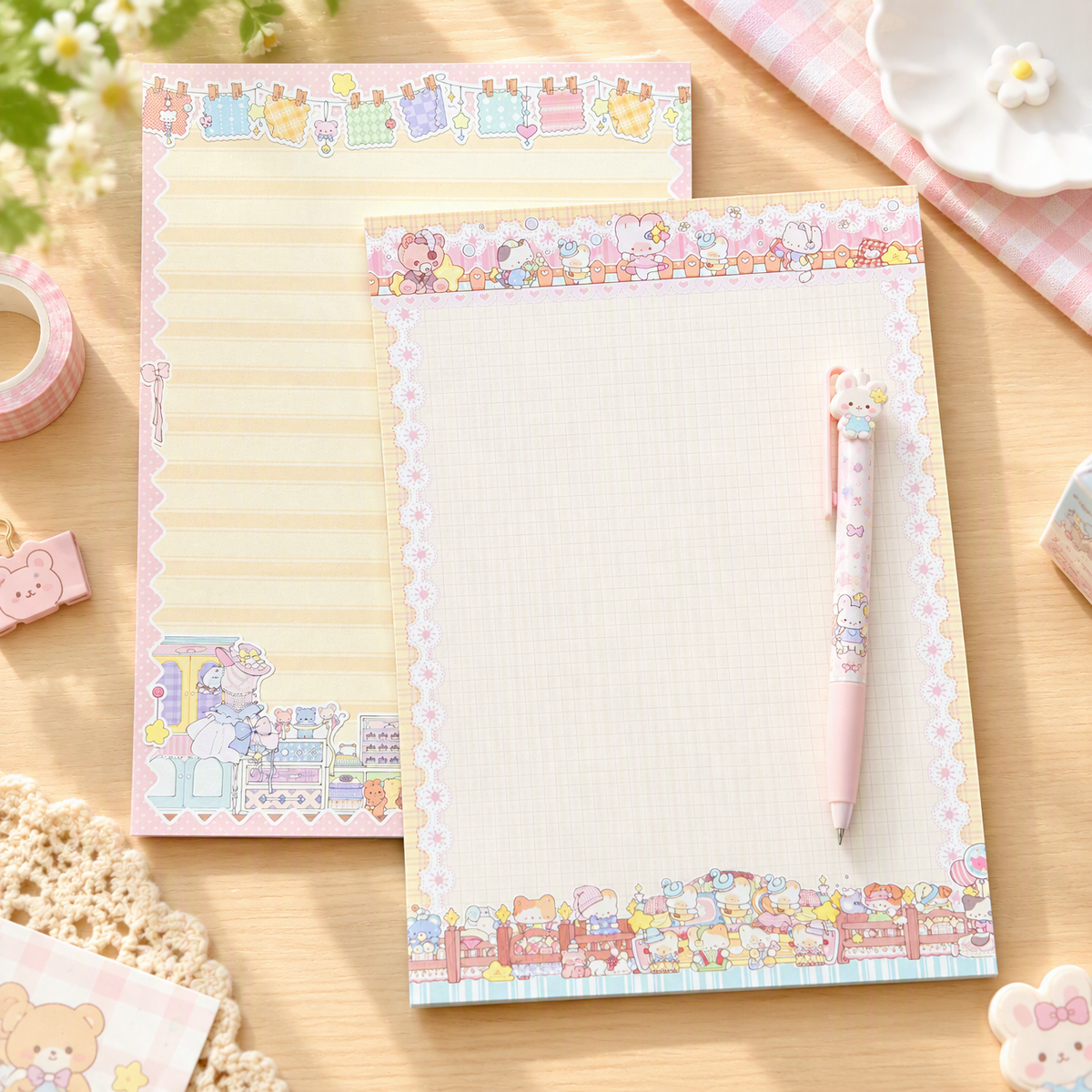 Notepad | Premium 120g Thick Paper | Kawaii Cat Collection | Extra Large-B5