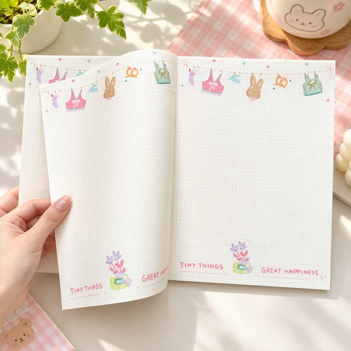 Notepad | Premium 120g Thick Paper | Little Summer Balcony | Extra Large-B5