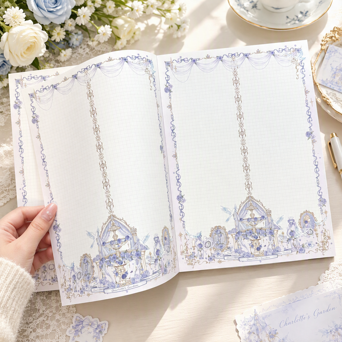 Notepad | Premium 120g Thick Paper | Mystical Wishing Well | Extra Large-B5