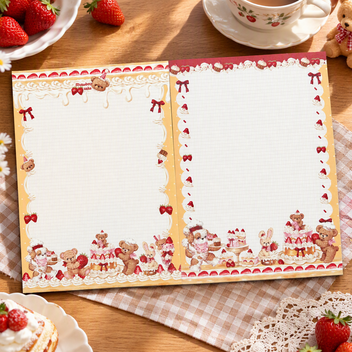 Duo Thick Notepads | Premium 120g Thick Paper | Kawaii Friends Collection | Extra Large-B5