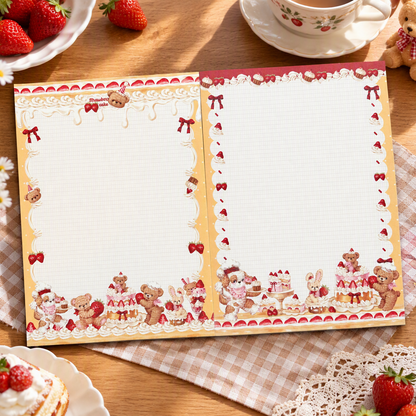 Duo Thick Notepads | Premium 120g Thick Paper | Kawaii Friends Collection | Extra Large-B5